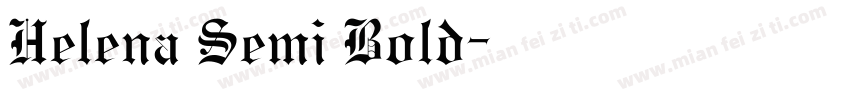 Helena Semi Bold字体转换